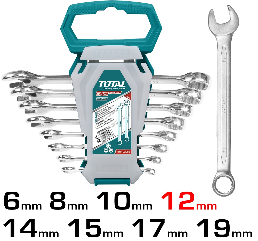 Llave Combinada Total 8 Pcs