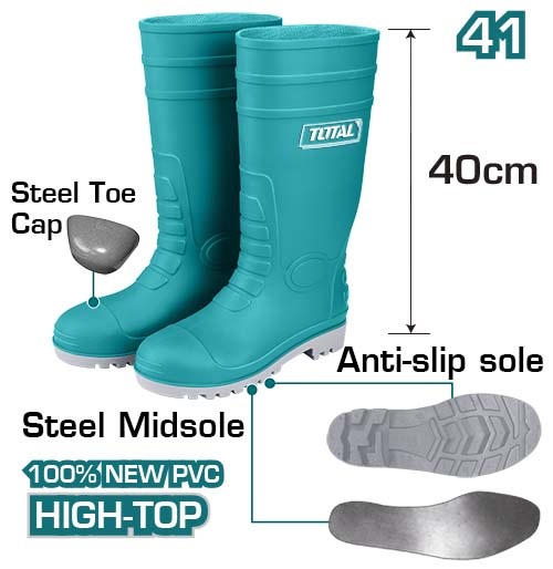 Bota De Goma Total S1p T.41