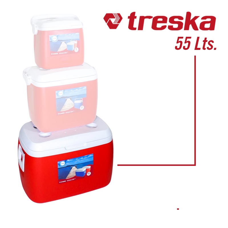 Conservadoras Treska 55 Lts Rojo