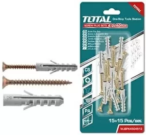 Kit Tornillo Tarugo Total St4.0x40